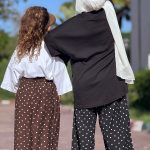 Pantalon Palazzo à pois
