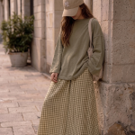 Ensemble jupe olive 🫒