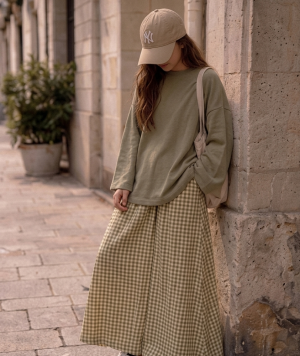 Ensemble jupe olive 🫒